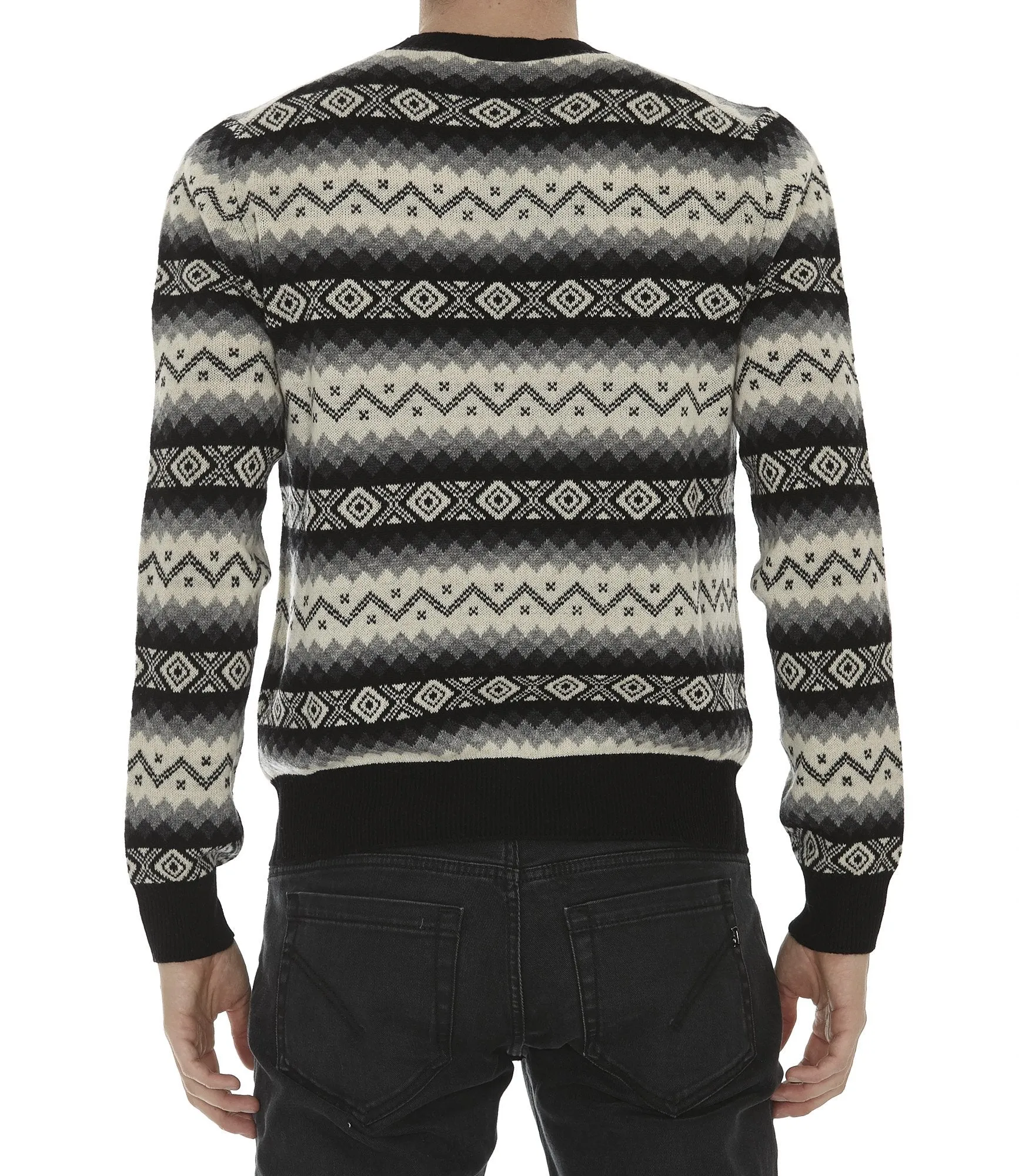 Alexander McQueen Cashmere Zig Zag Jumper