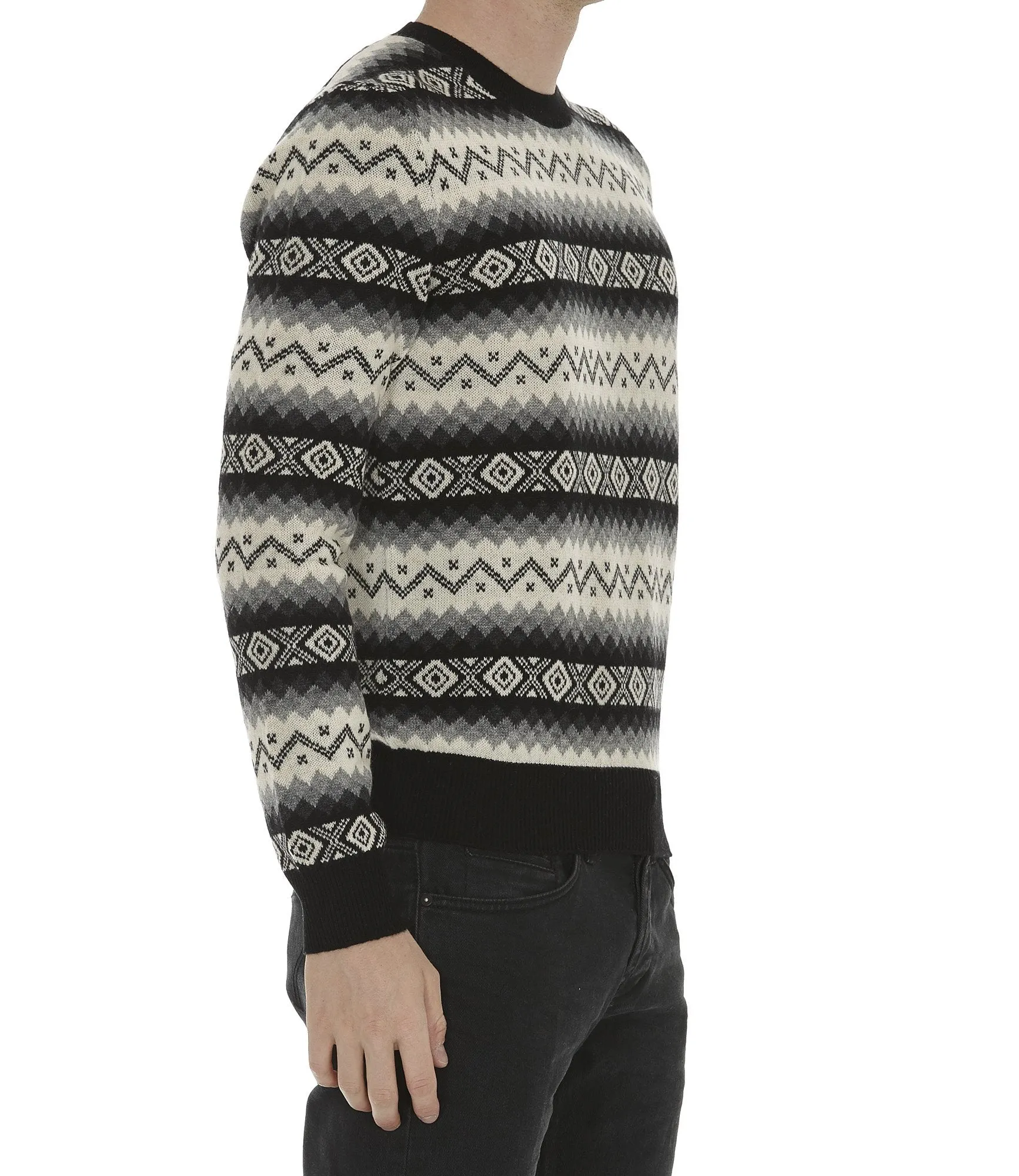 Alexander McQueen Cashmere Zig Zag Jumper