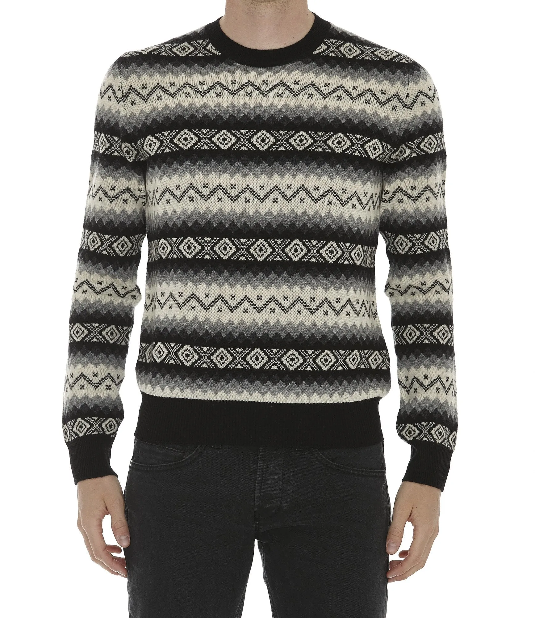 Alexander McQueen Cashmere Zig Zag Jumper