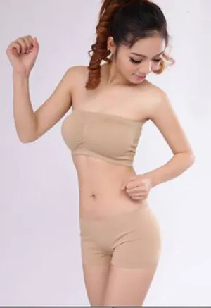 Classic Seamless Strapless Bra Boyshort Set