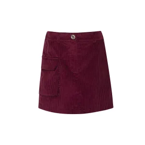 Corduroy Skirt Mont Blanc Red