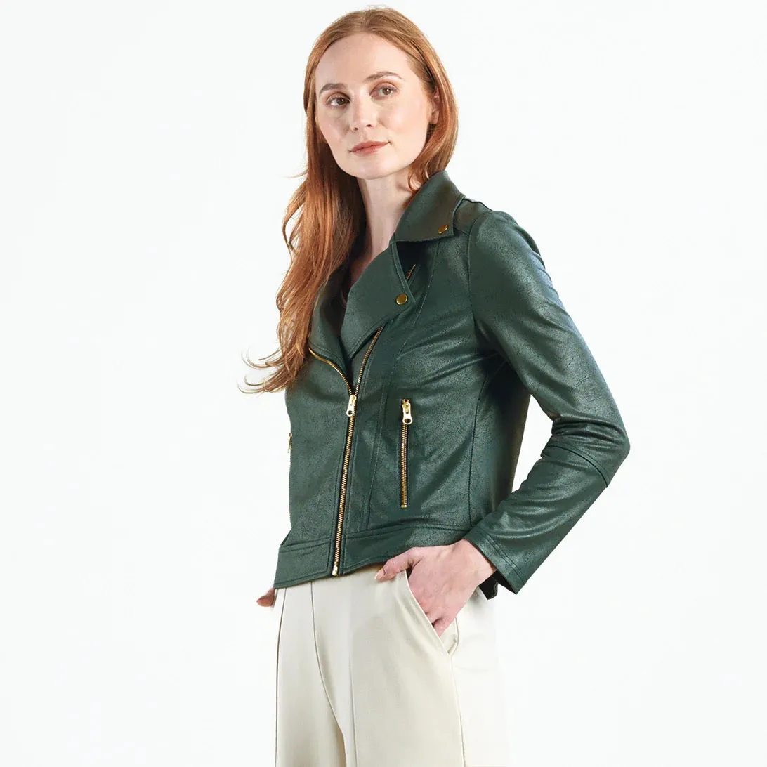 CSW Moto Jacket-Hunter Green