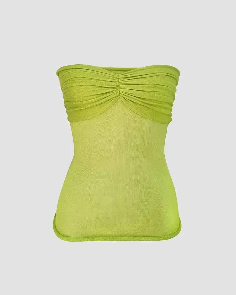 Esmé – Sleek tube design – Mesh bralet top