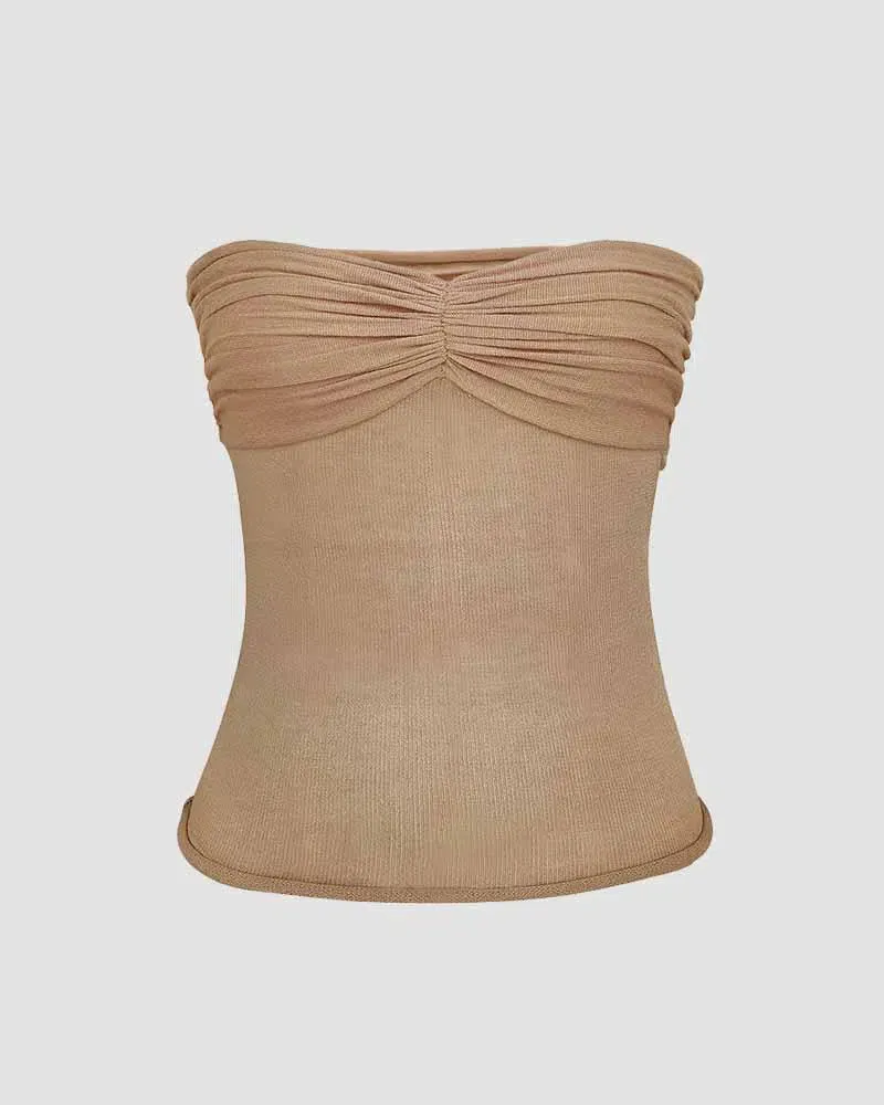 Esmé – Sleek tube design – Mesh bralet top