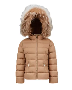Girls Beige Boedette Down Jacket