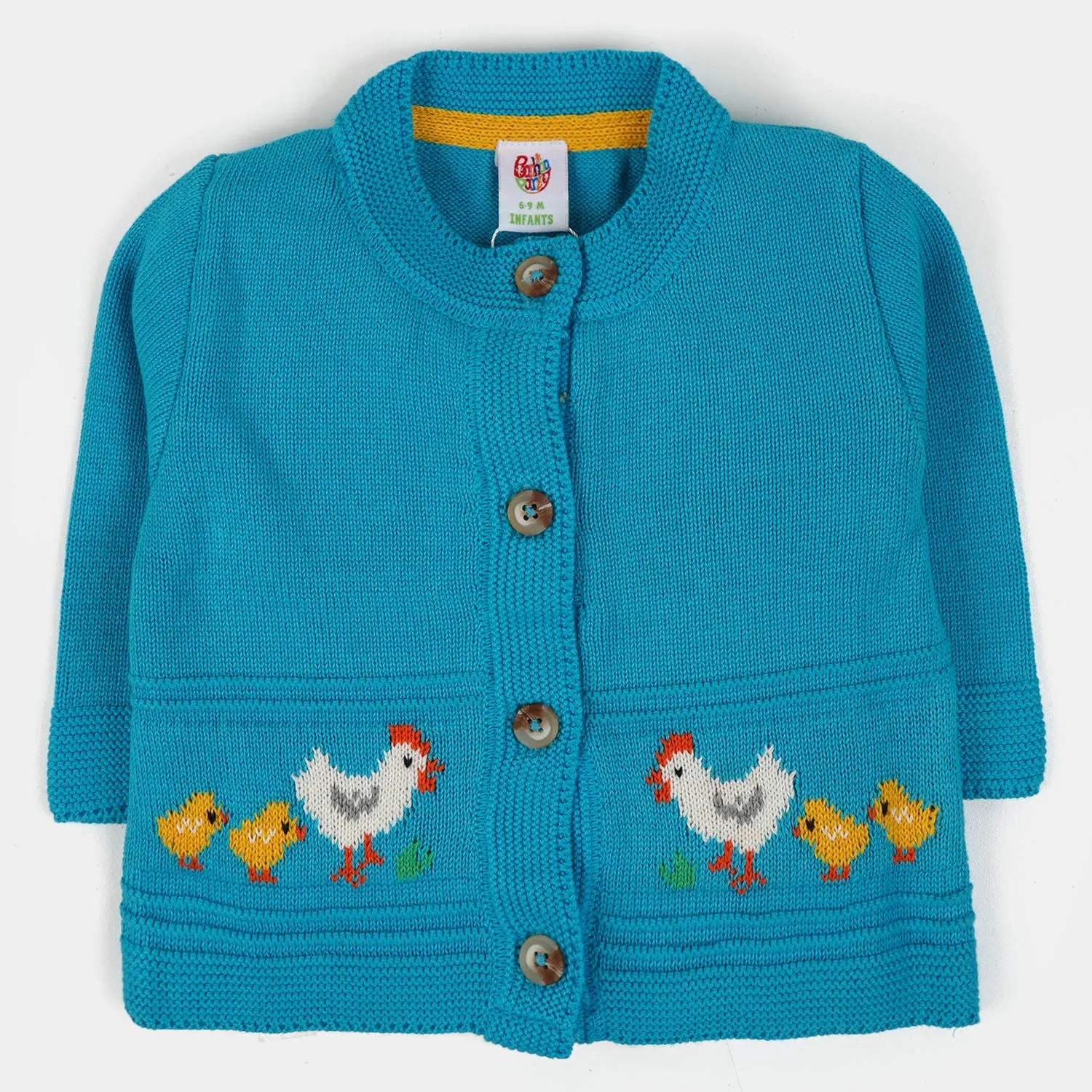 Infant Girls Sweater Chicken - Blue