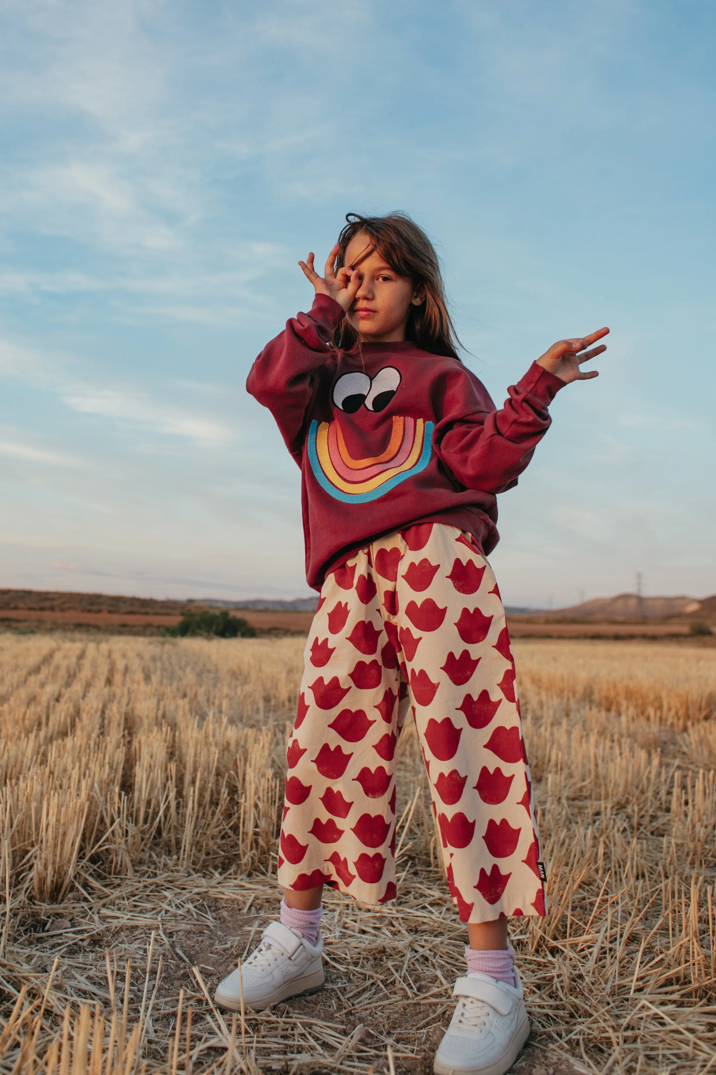 Kisses Wide Leg Pant (LAST ONE 9-11Y)