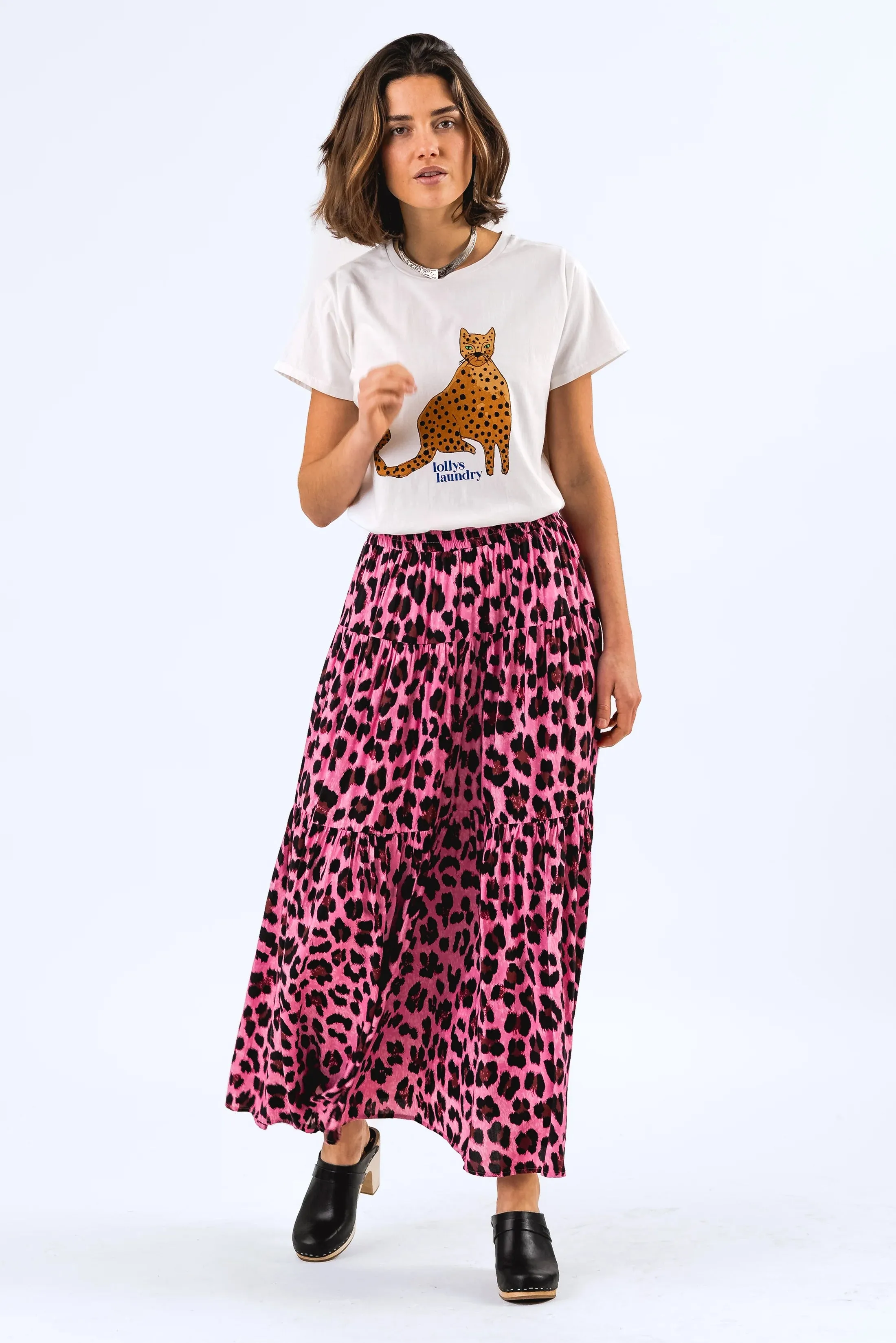 Lollys Laundry Roma Short Sleeve T-Shirt - White