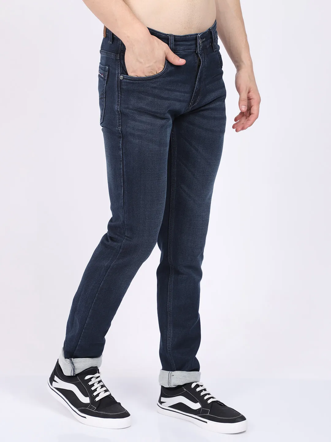 Men's Ultra Narrow fit Light Fade Carbon Blue  Jeans