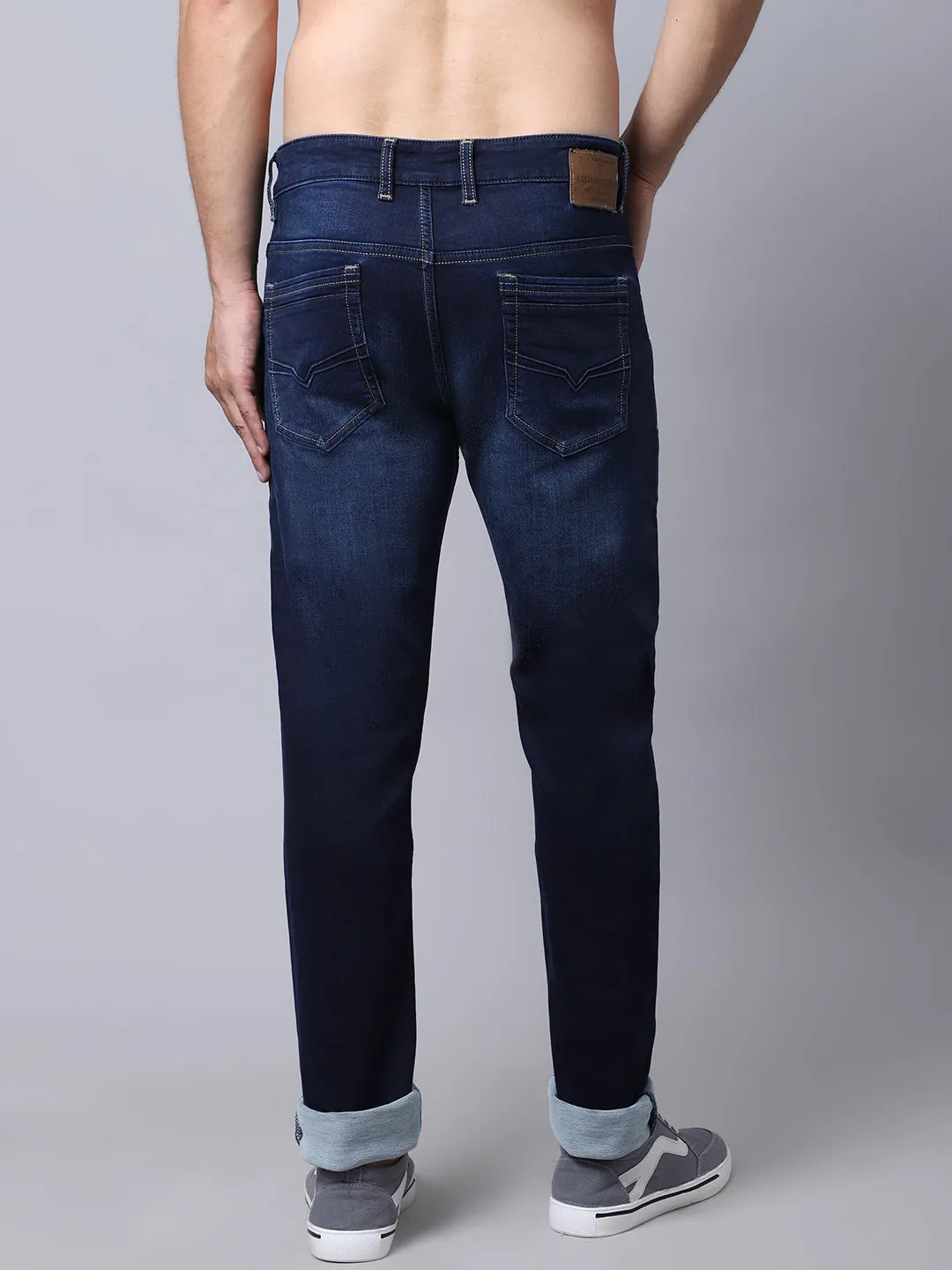 Men's Ultra Narrow fit Light Fade Dark Blue  Jeans
