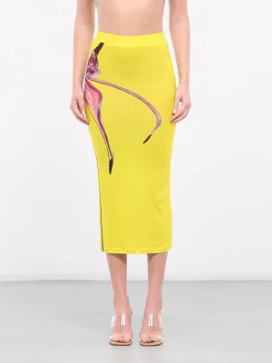 Ribbed Midi Skirt (5113-3001-CALEDENIA-ORCHID)