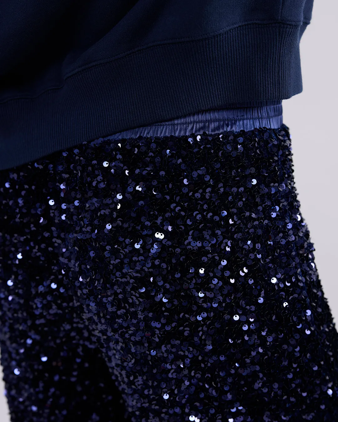 Sequin Pants - Midnight Blue