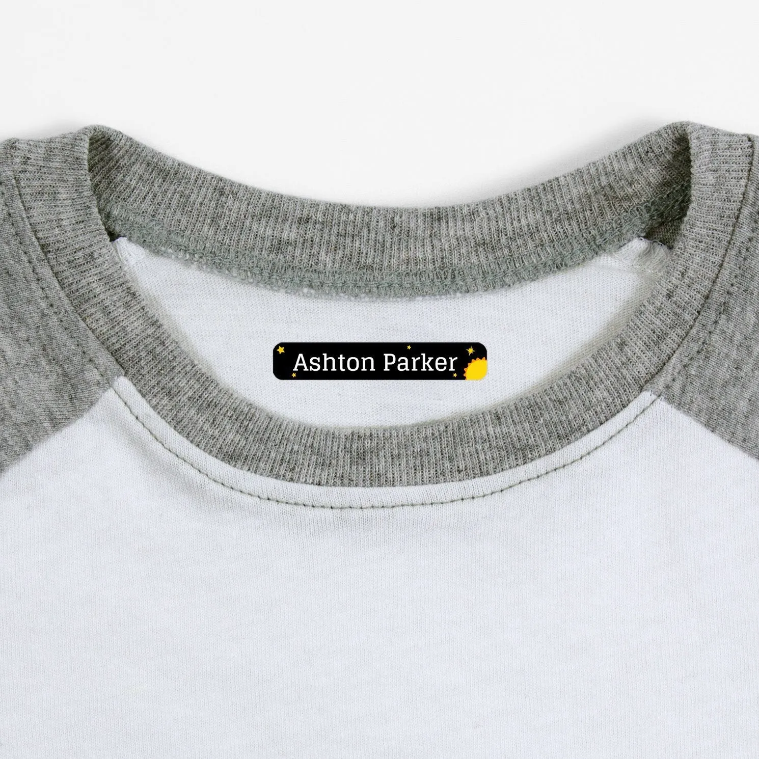 Space Iron-On Clothing Labels
