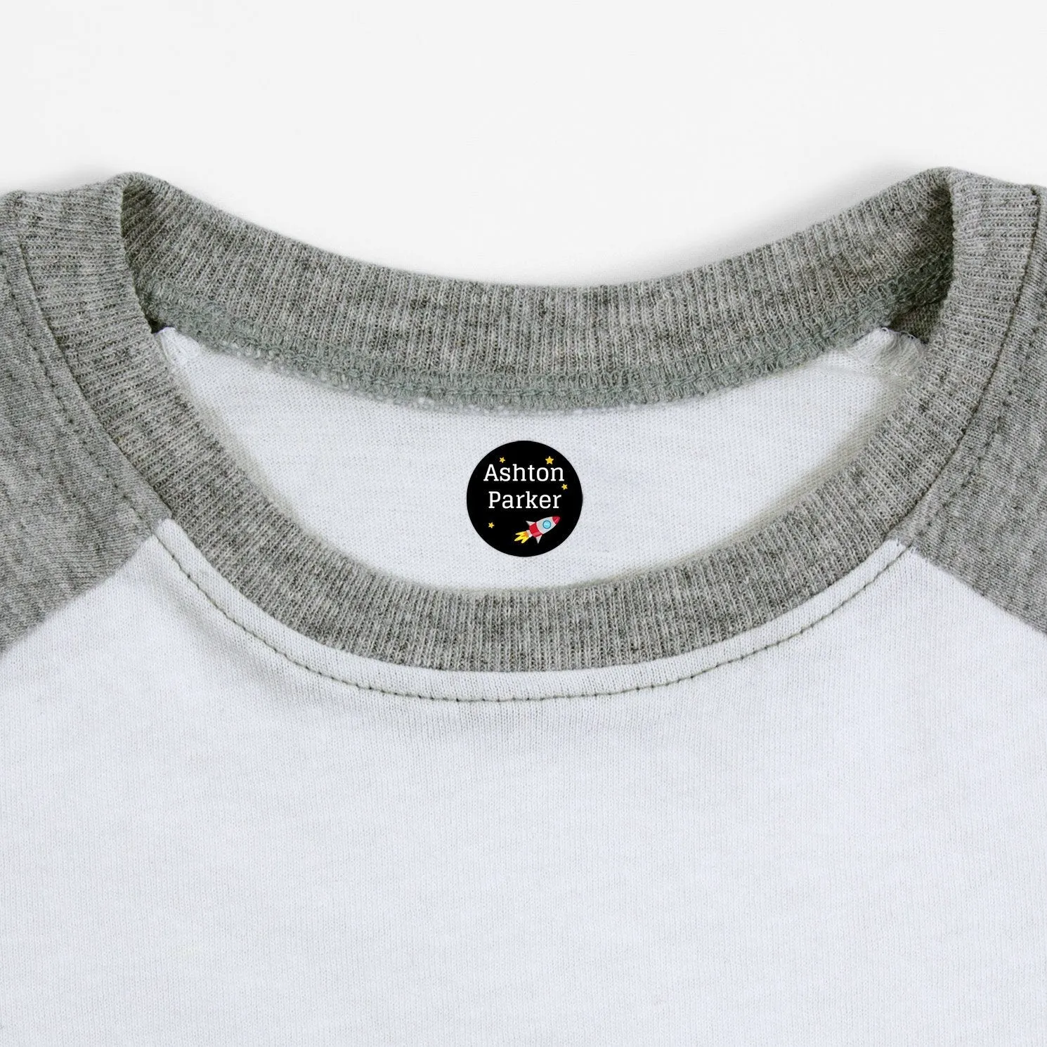 Space Iron-On Clothing Labels