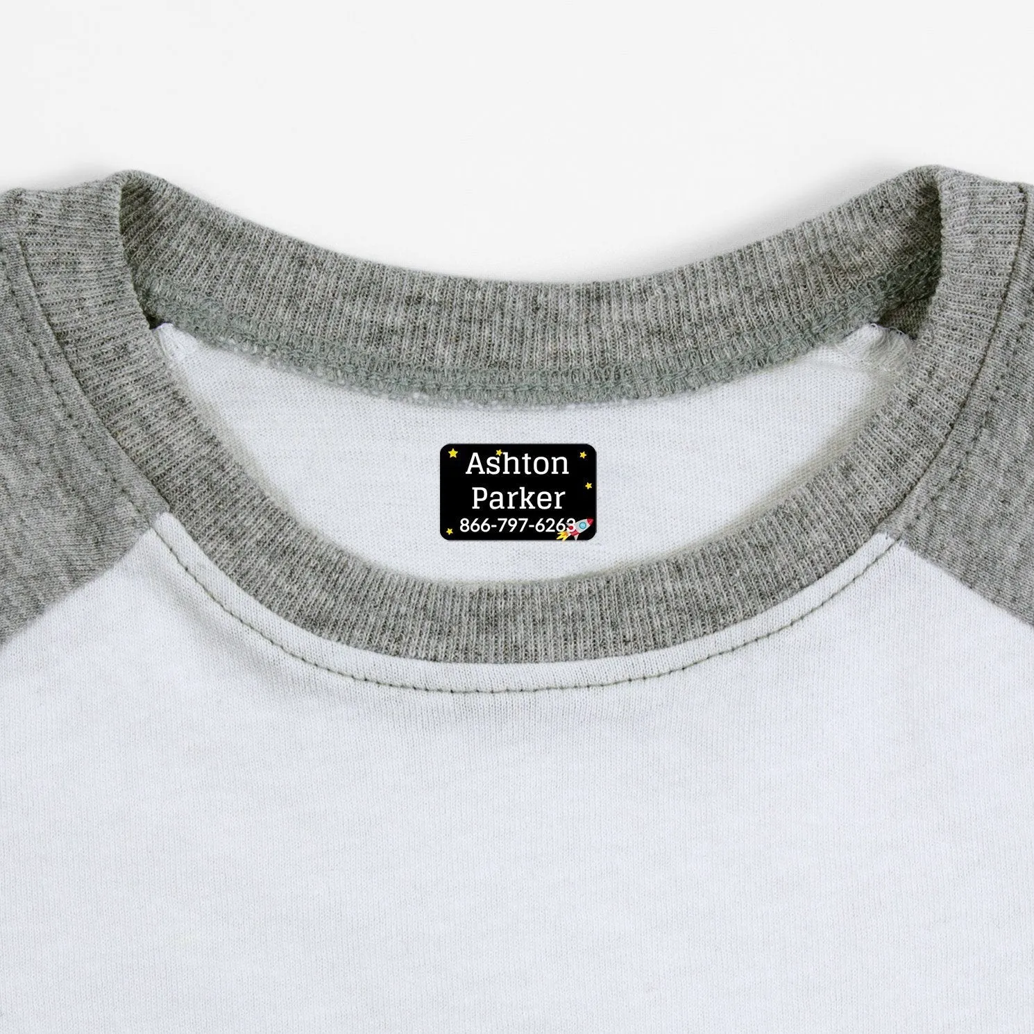 Space Iron-On Clothing Labels