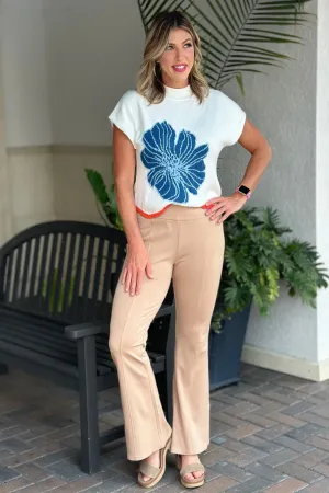TPN Krawford Magic High Waisted Flare Pants-Khaki