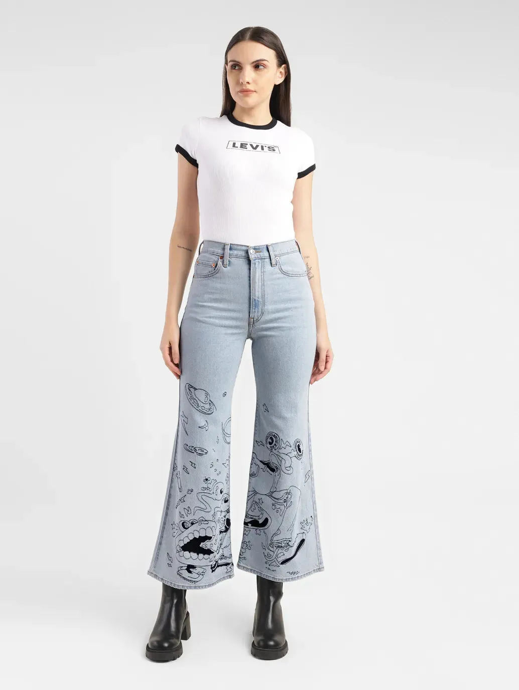 Women's High Rise Ribcage Bootcut Jeans