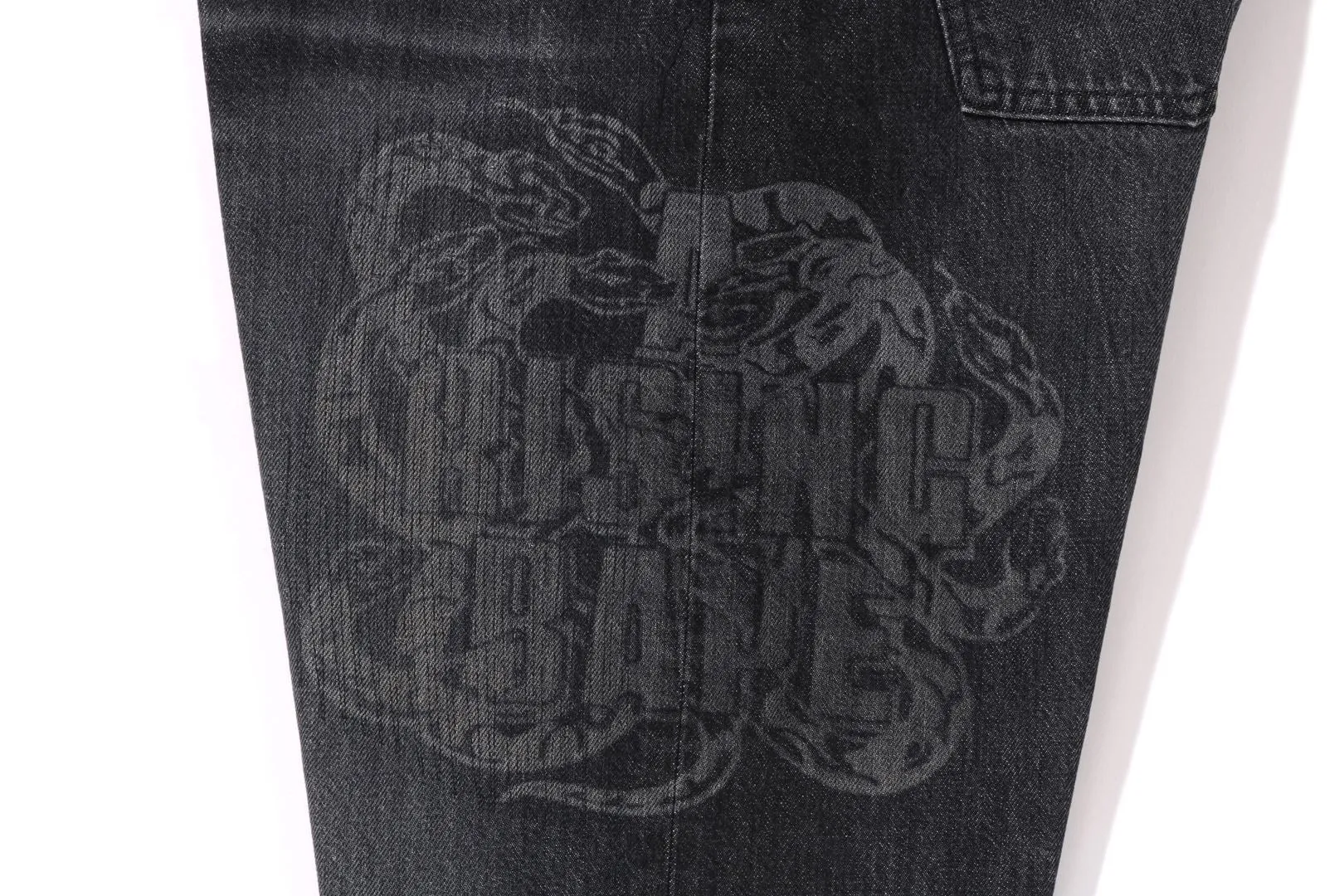 YEAR OF SNAKE RELAXED FIT DENIM PANTS